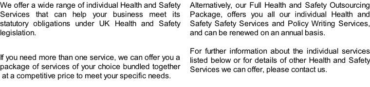 Safety Services Main Text